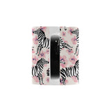 Zebra pink flower background Morphing Mug Heat Changing Mug
