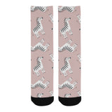 Cute zebra pattern Crew Socks