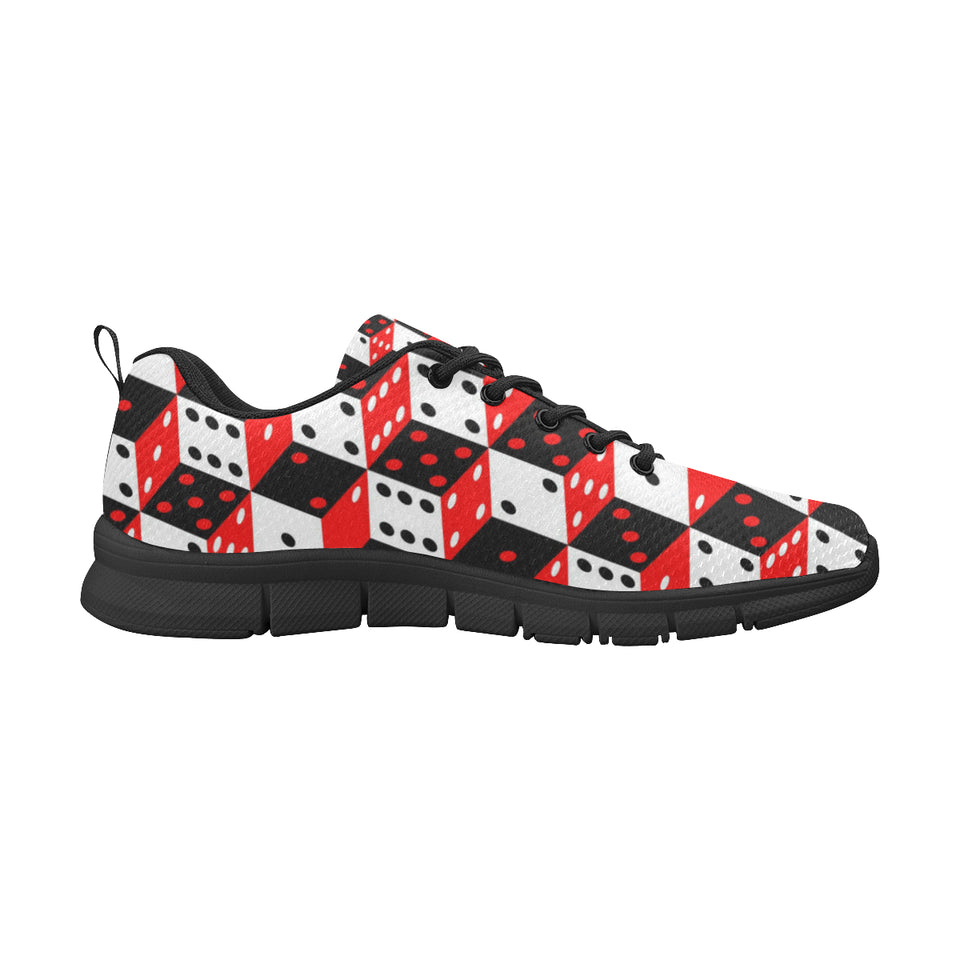 Dice Pattern Print Design 02 Men's Breathable Sneakers ( Model 055)