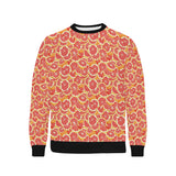 Tropical grapefruit pattern Men's Crew Neck Sweatshirt