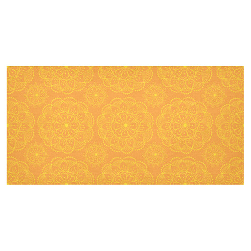 Orange traditional indian element pattern Tablecloth