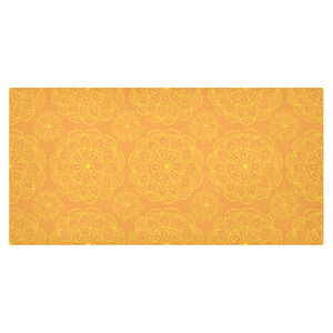 Orange traditional indian element pattern Tablecloth