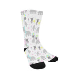 Cute elephant mouse pattern Crew Socks