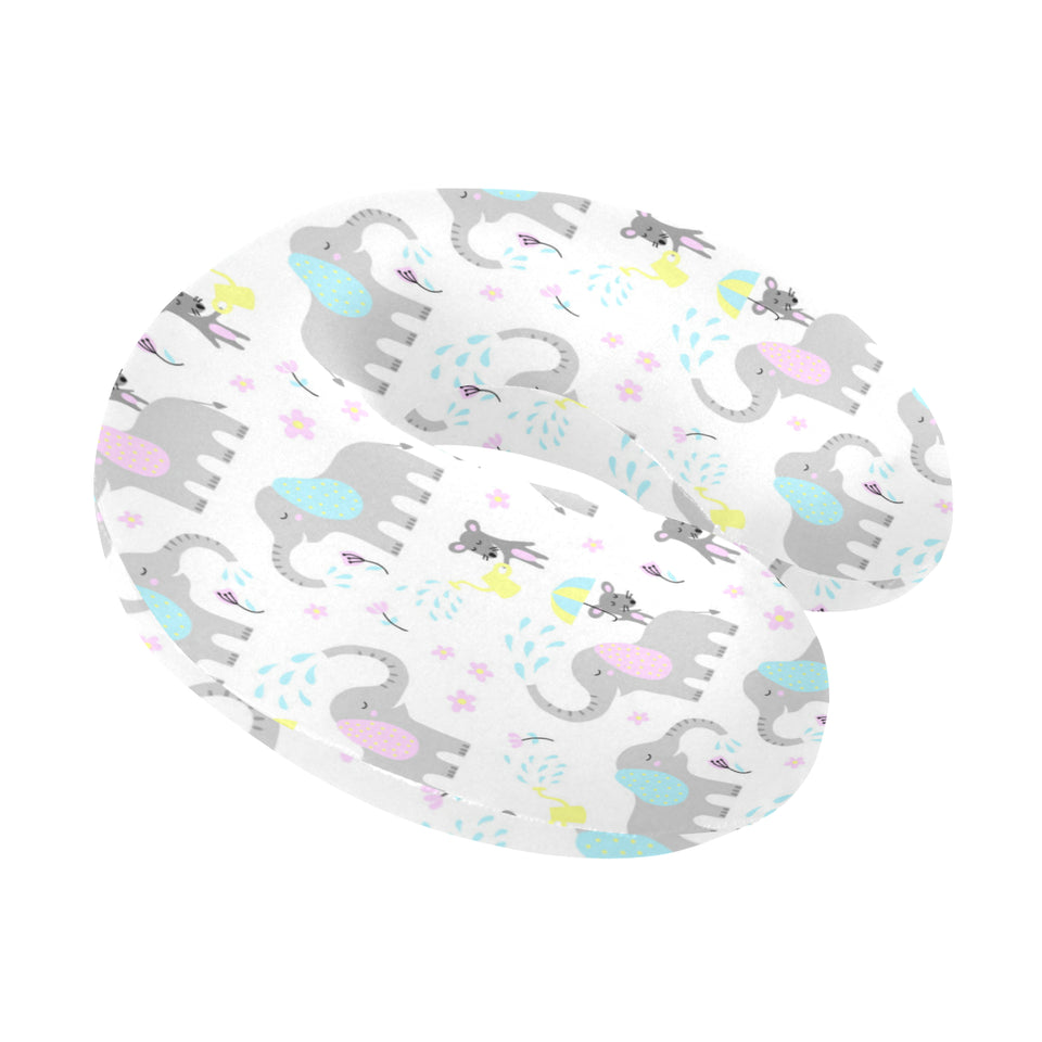Cute elephant mouse pattern U-Shaped Travel Neck Pillow