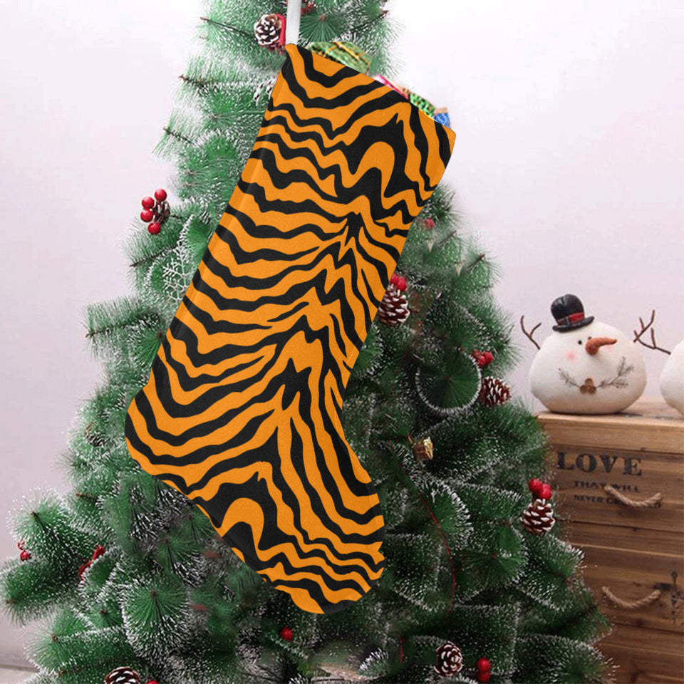 Bengal tigers skin print pattern Christmas Stocking