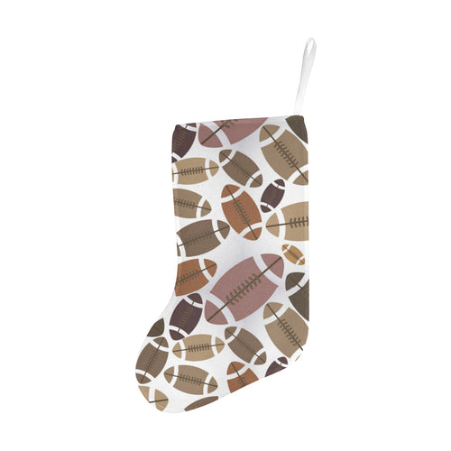 American football ball pattern Christmas Stocking