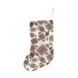 American football ball pattern Christmas Stocking