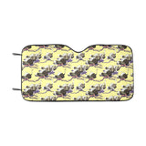 Ostrich Pattern Print Design 04 Car Sun Shade