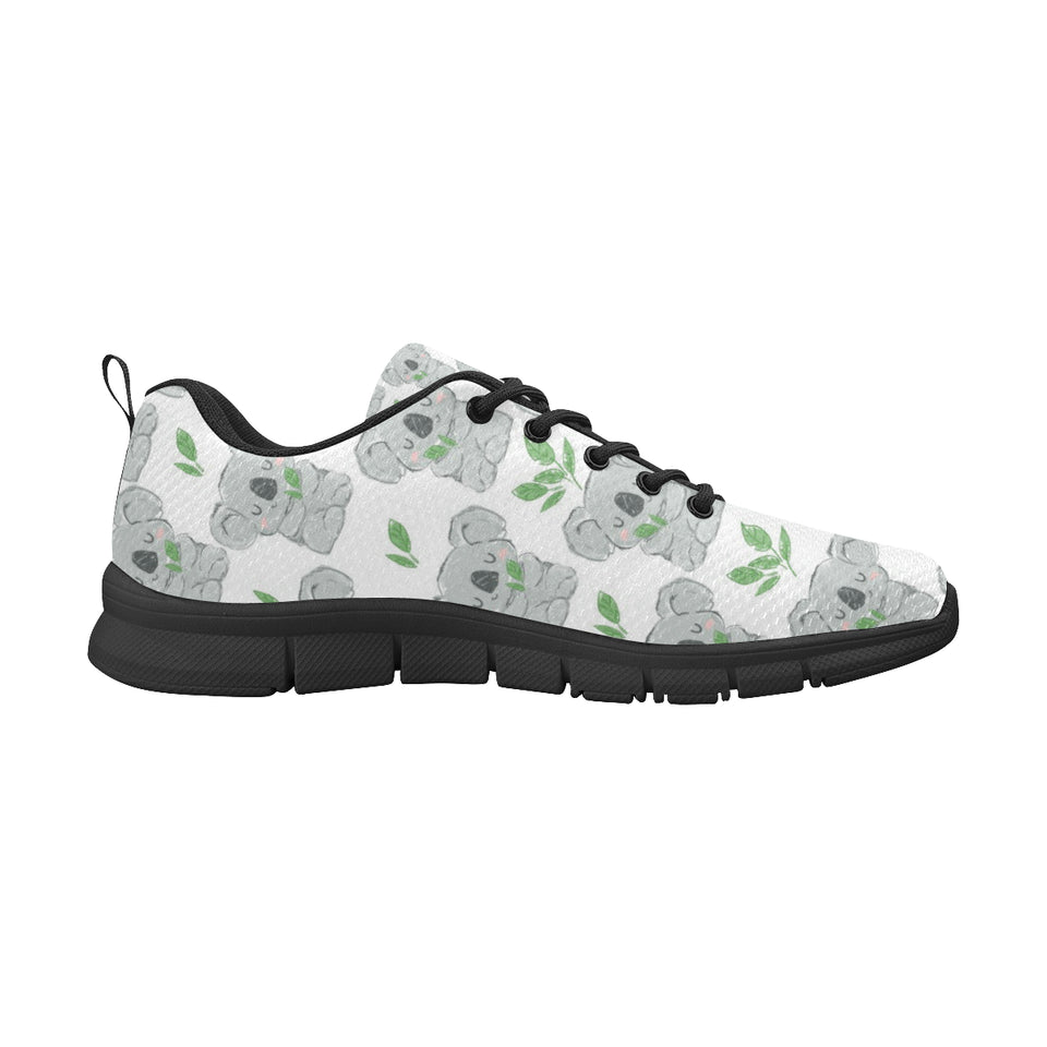 Hand drawn Koala leaves pattern Men's Sneaker Shoes