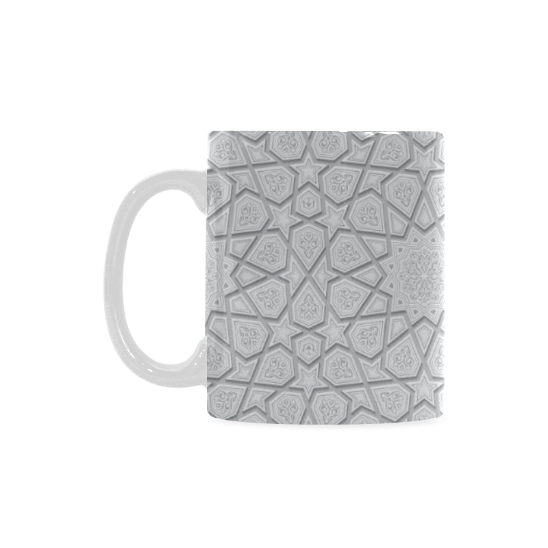arabic star pattern Classical White Mug (Fulfilled In US)
