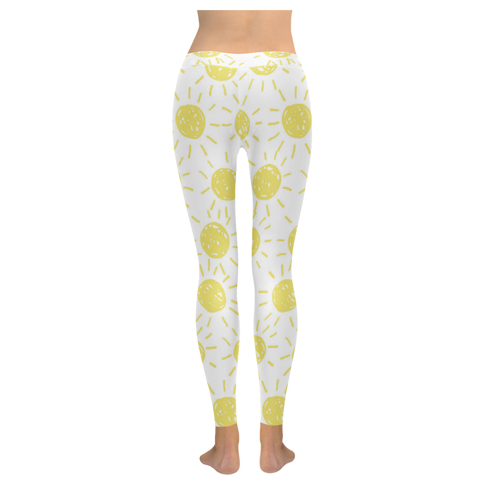 hand drawn sun pattern Women's Legging Fulfilled In US