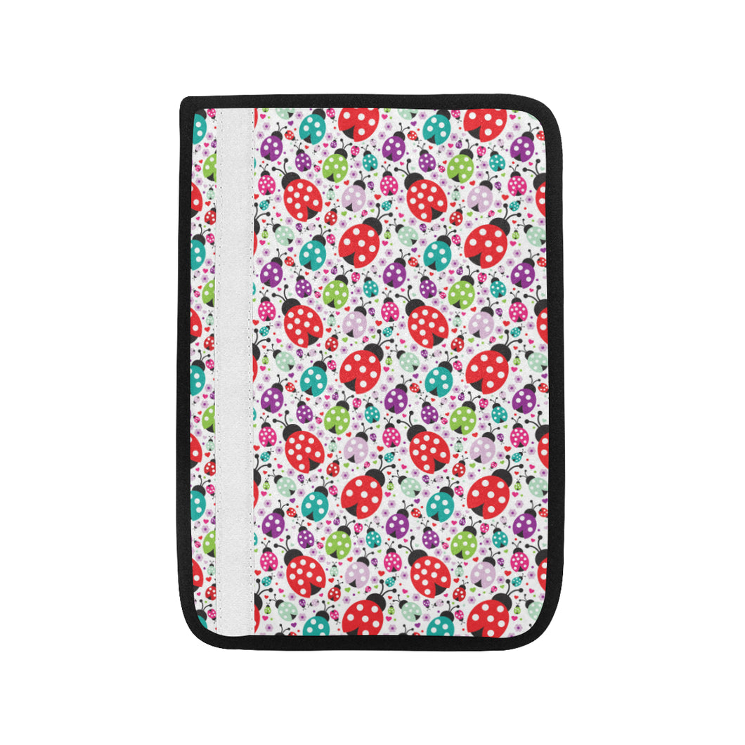 Ladybug Pattern Print Design 03 Car Seat Belt Cover