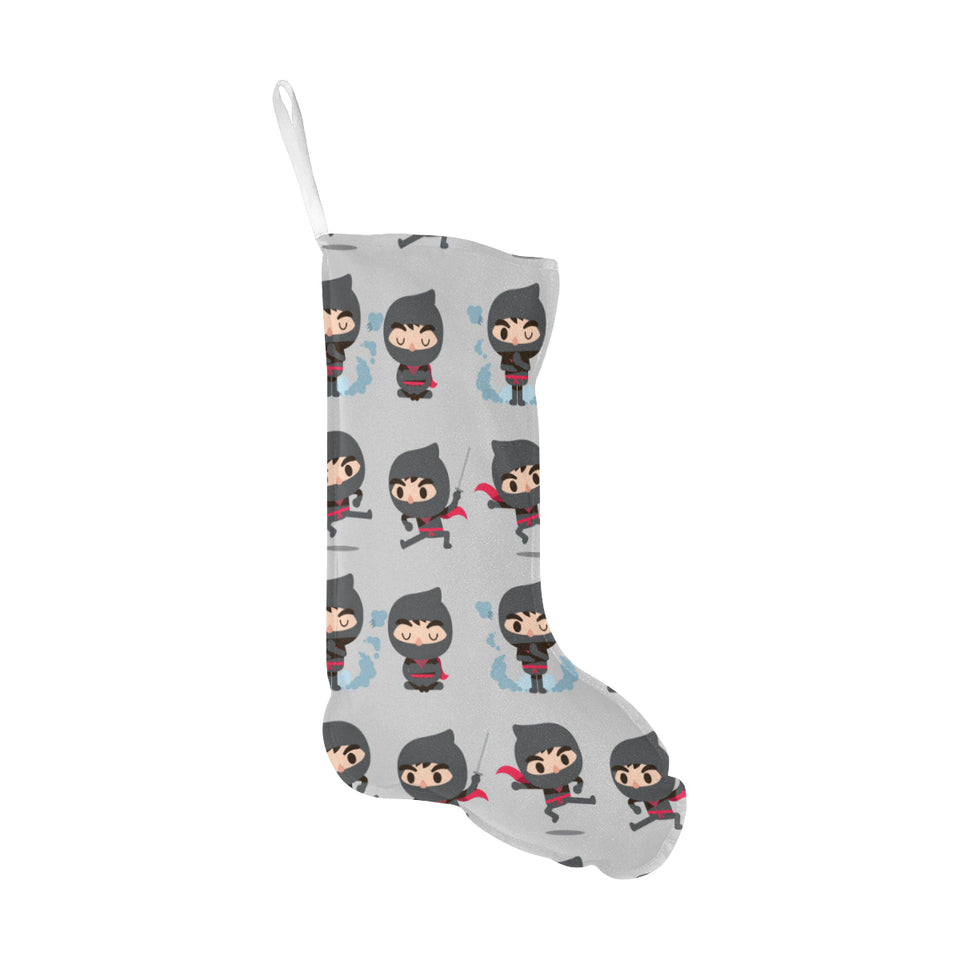 Cute ninja pattern Christmas Stocking