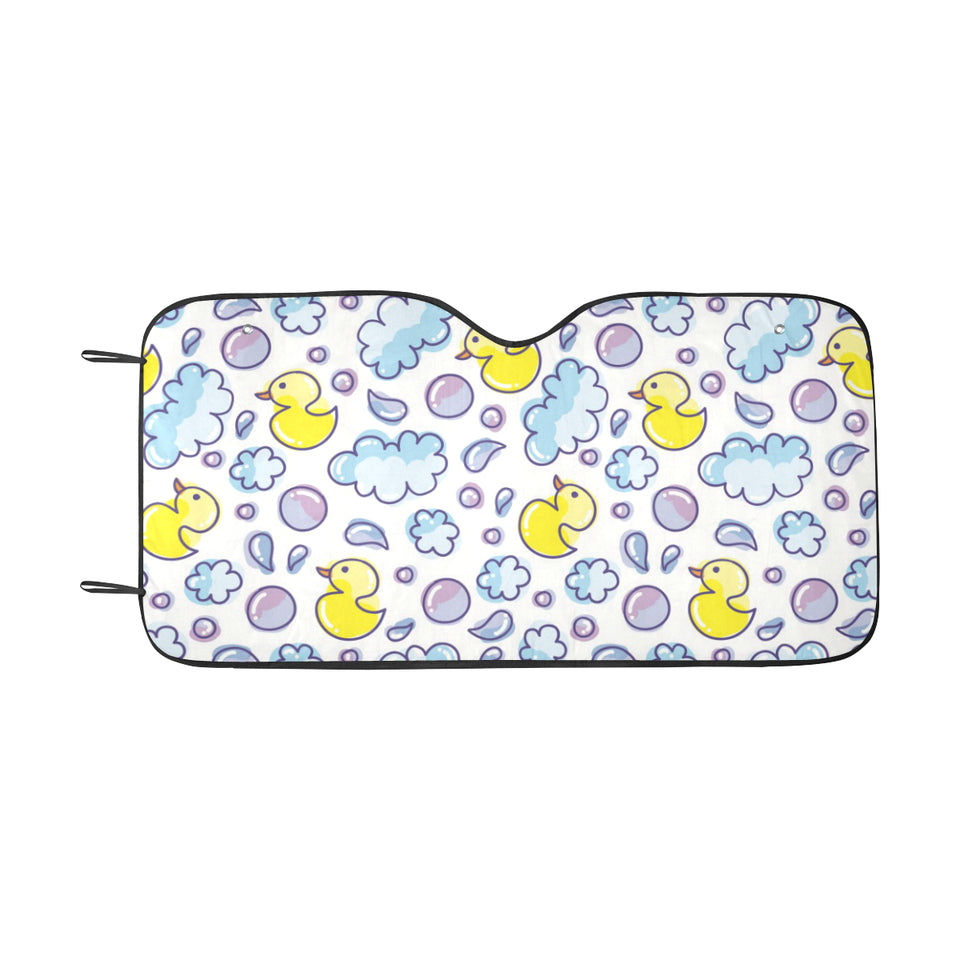 Duck Toy Pattern Print Design 01 Car Sun Shade