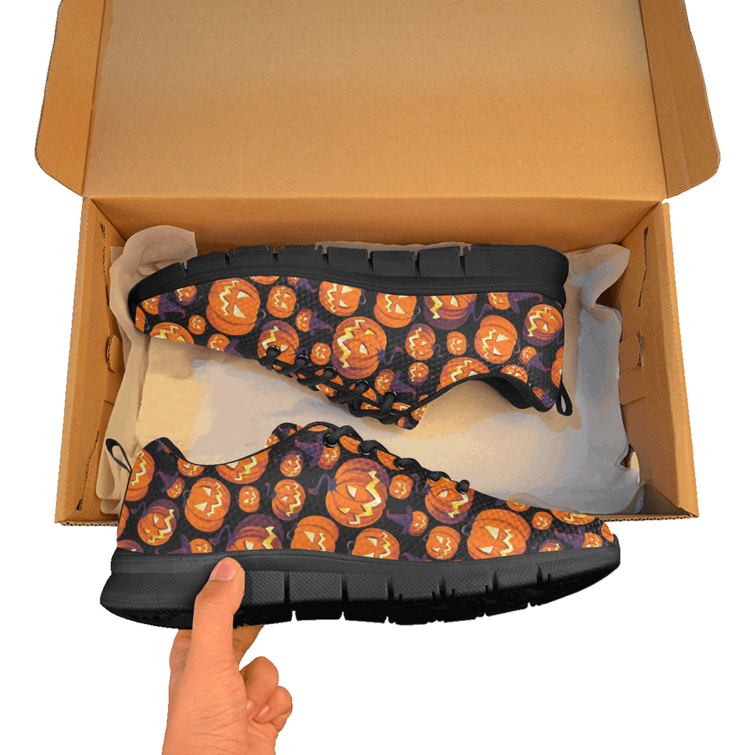 Halloween Pumpkin pattern Women's Sneaker Shoes