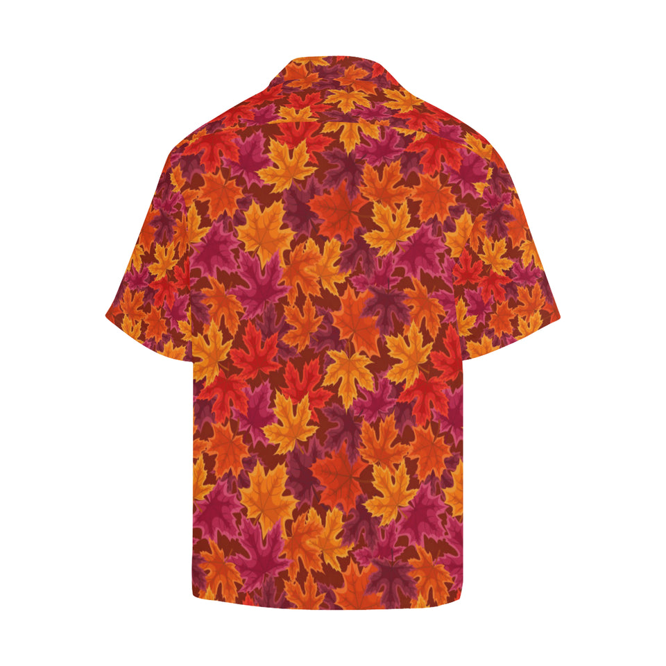 Autumn maple leaf pattern Men's All Over Print Hawaiian Shirt
