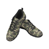 Dark Green camouflage pattern Men's Sneaker Shoes