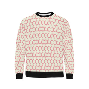 peanuts texture pattern Men's Crew Neck Sweatshirt