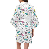 Candy design pattern Women's Short Kimono Robe