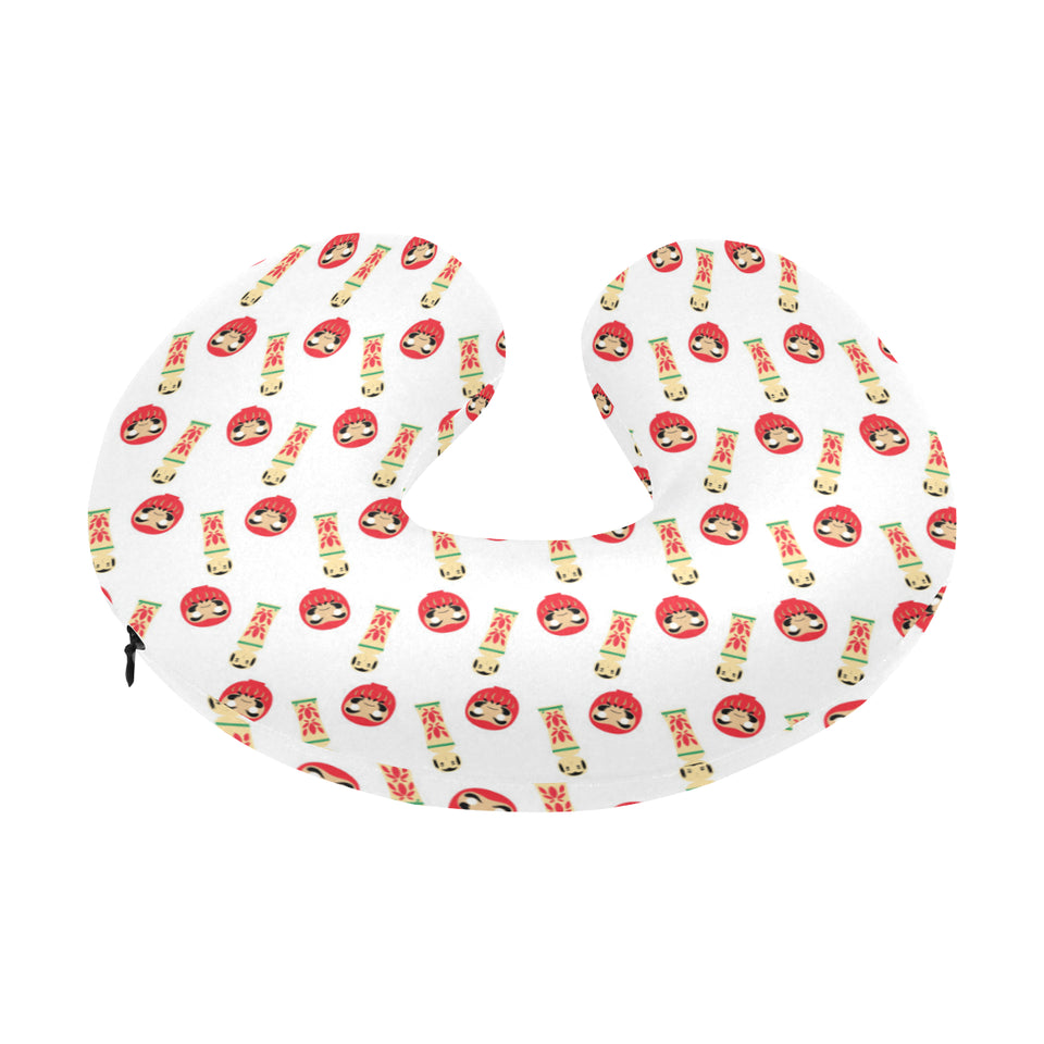 Daruma japanese wooden doll U-Shaped Travel Neck Pillow