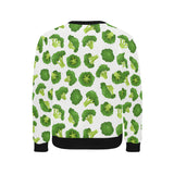 Cute broccoli pattern Men's Crew Neck Sweatshirt