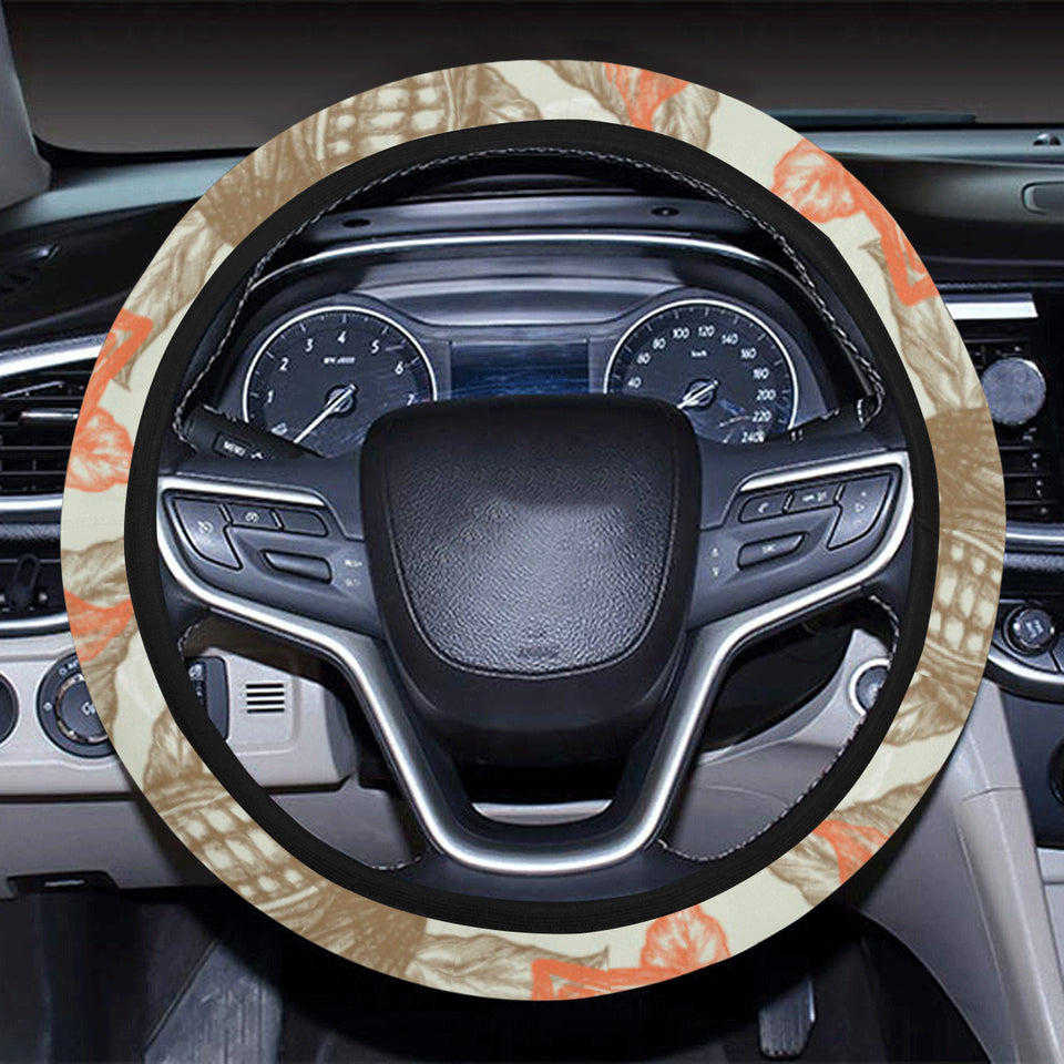 Cocoa beans Cocoa tree pattern Car Steering Wheel Cover