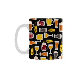 Beer type pattern Classical White Mug (Fulfilled In US)