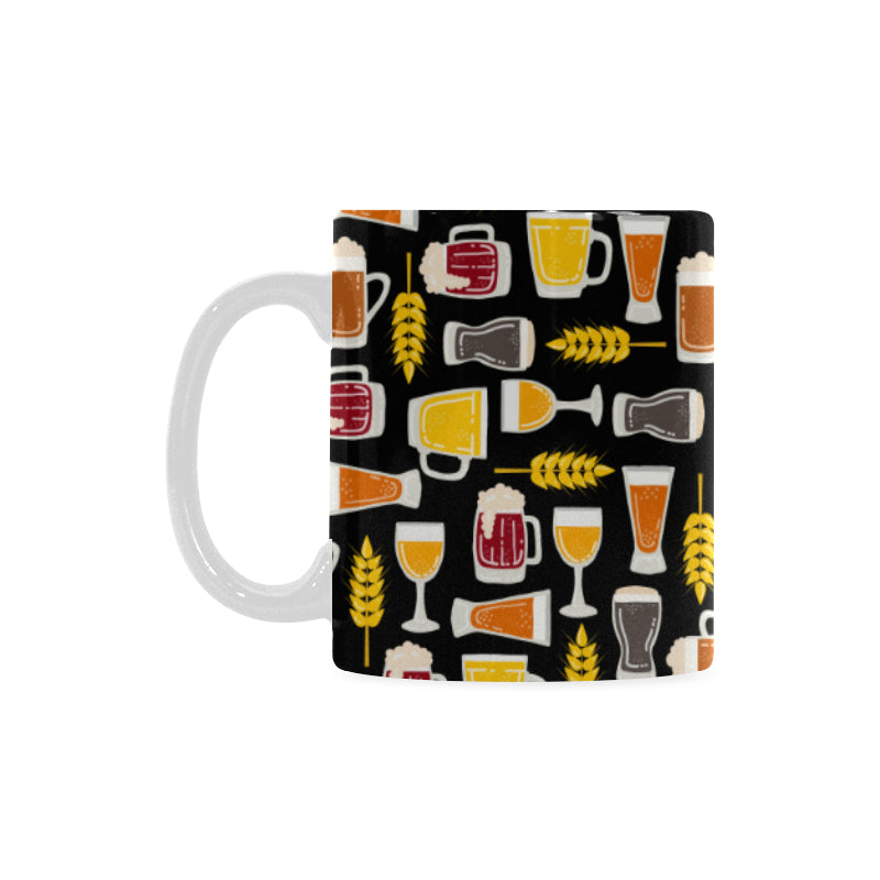 Beer type pattern Classical White Mug (Fulfilled In US)