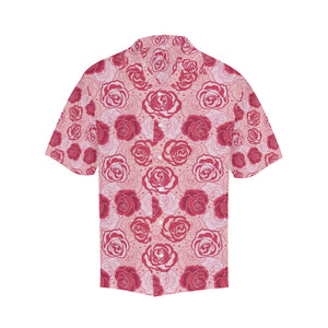 Rose Pattern Print Design 02 Men's All Over Print Hawaiian Shirt (Model T58)