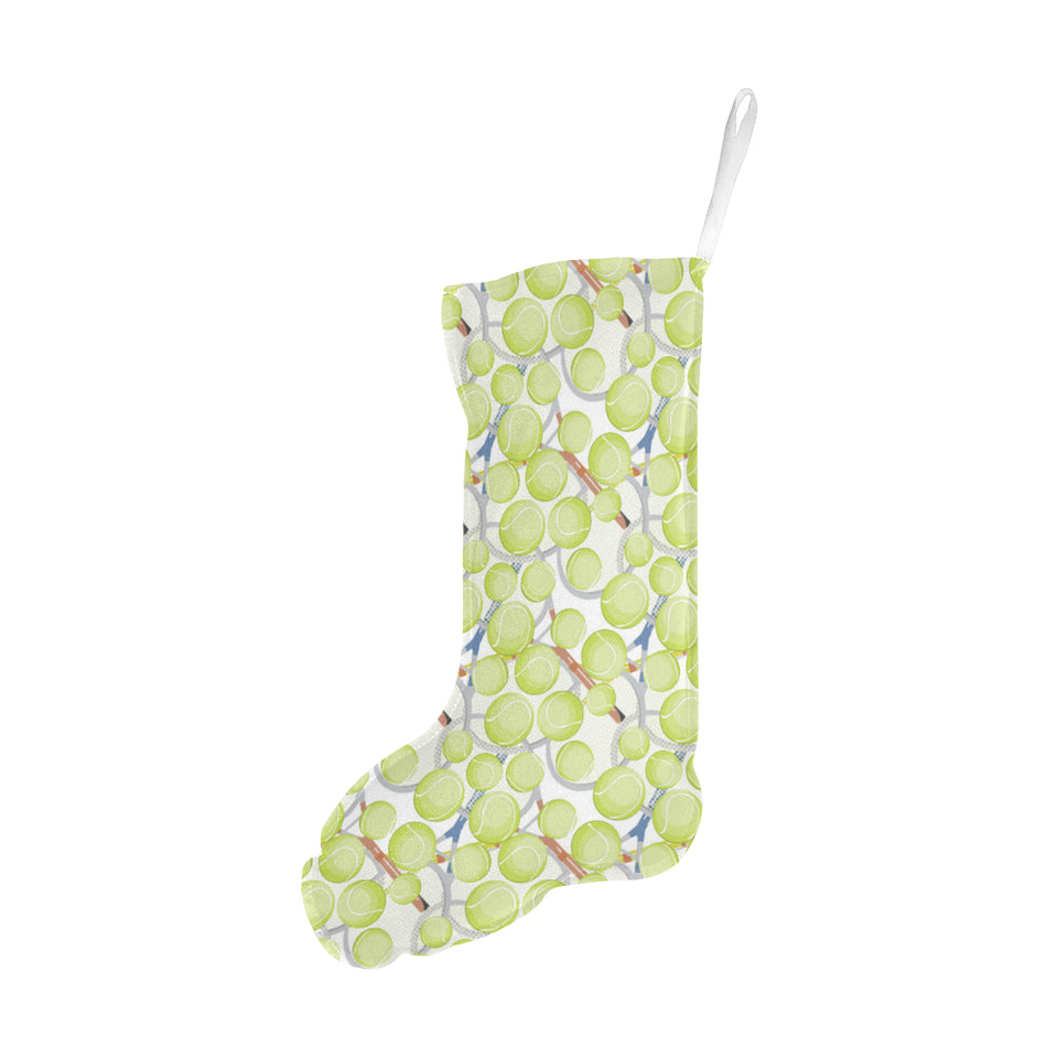 Tennis Pattern Print Design 01 Christmas Stocking