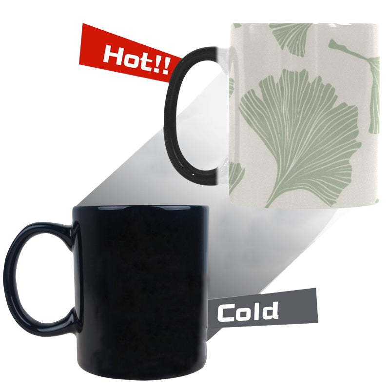 Ginkgo leaves pattern Morphing Mug Heat Changing Mug