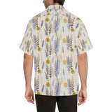 Lavender modern pattern blackground Men's All Over Print Hawaiian Shirt