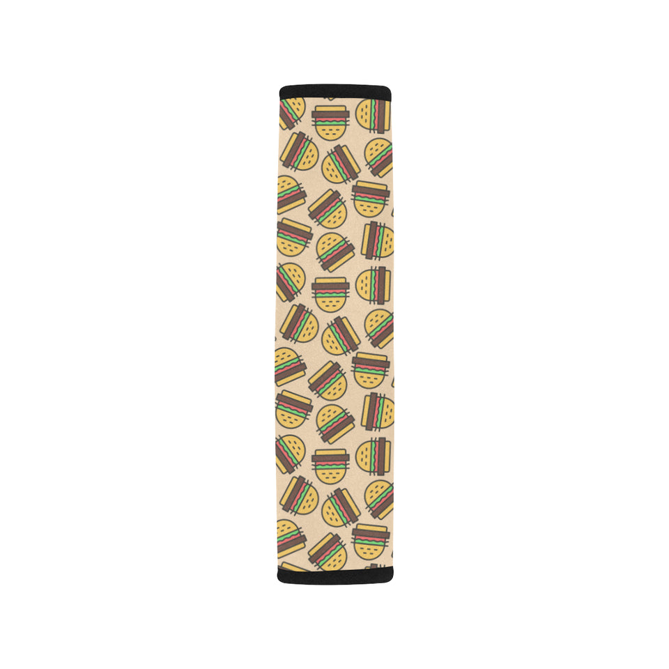 Hamburger Pattern Print Design 01 Car Seat Belt Cover
