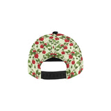 Red apples leaves pattern All Over Print Snapback Cap