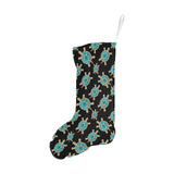 Sea turtle blue stone pattern Christmas Stocking