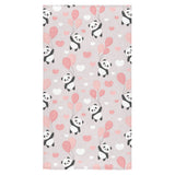 Cute panda ballon heart pattern Bath Towel