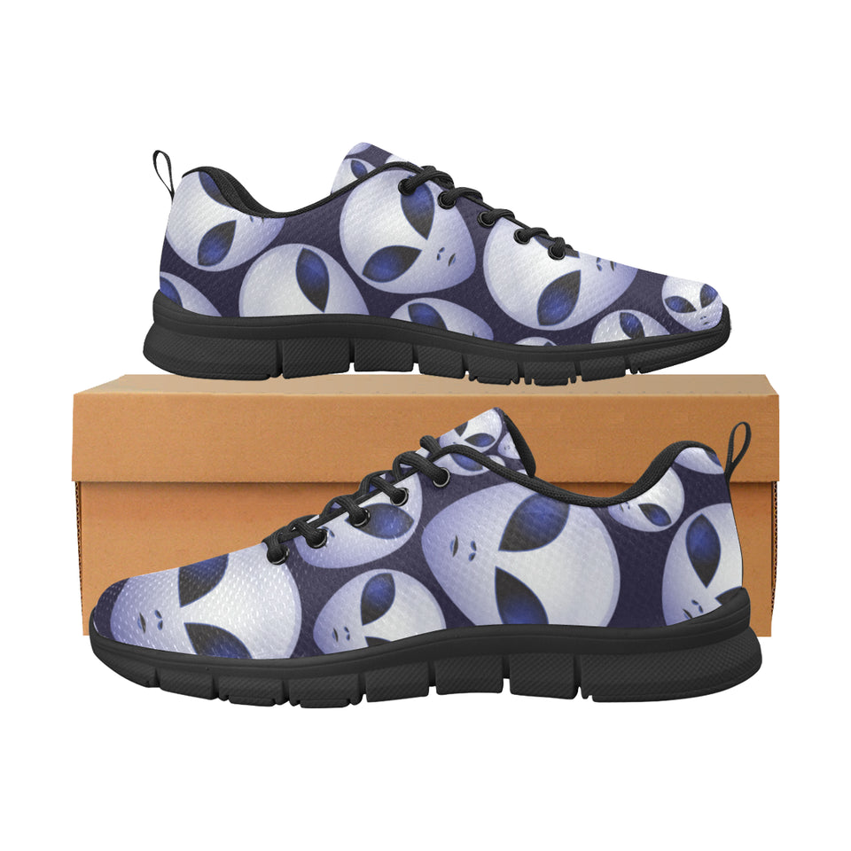 Alien Pattern Print Design 01 Men's Breathable Sneakers ( Model 055)