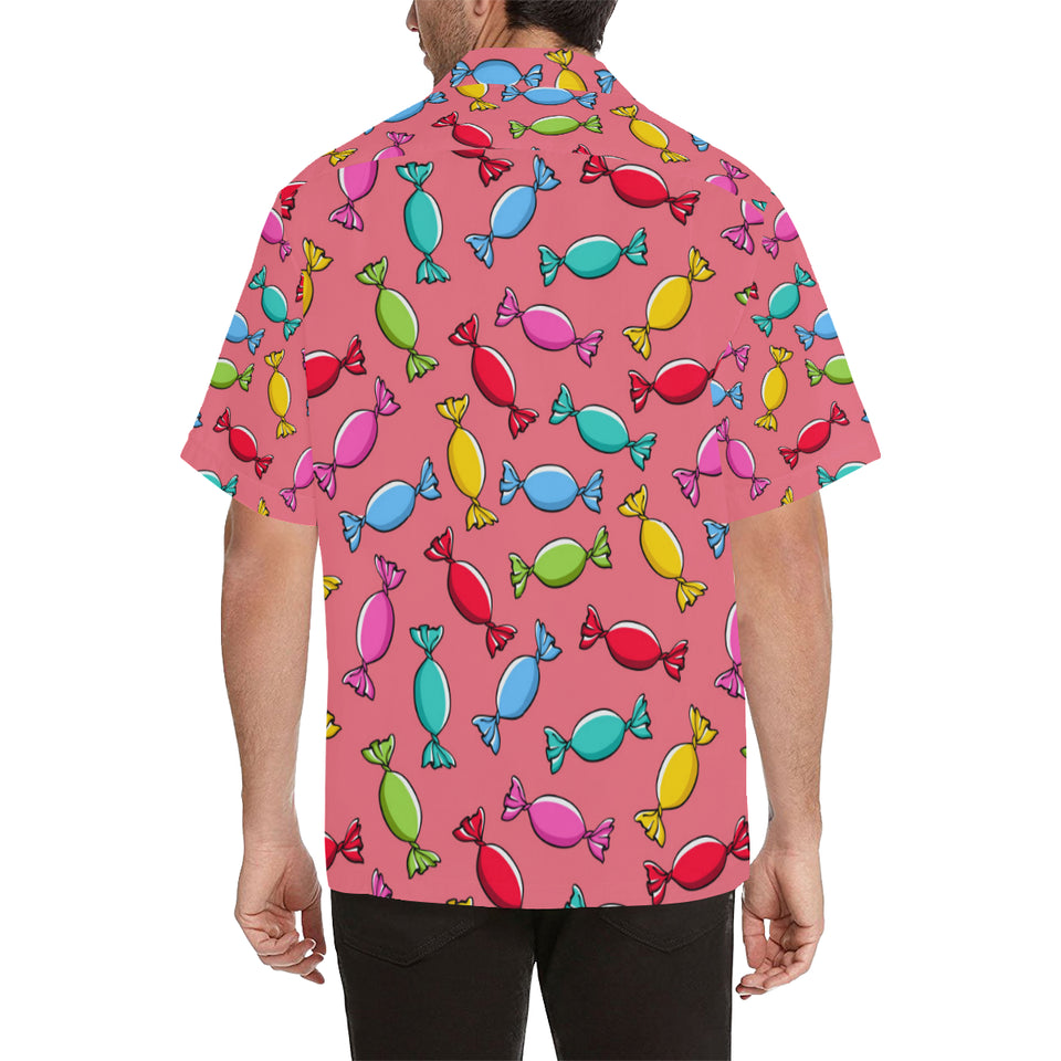 Colorful wrapped candy pattern Men's All Over Print Hawaiian Shirt