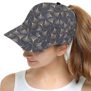 Gold ginkgo leaves All Over Print Snapback Cap