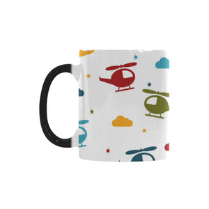 Colorful helicopter pattern Morphing Mug Heat Changing Mug