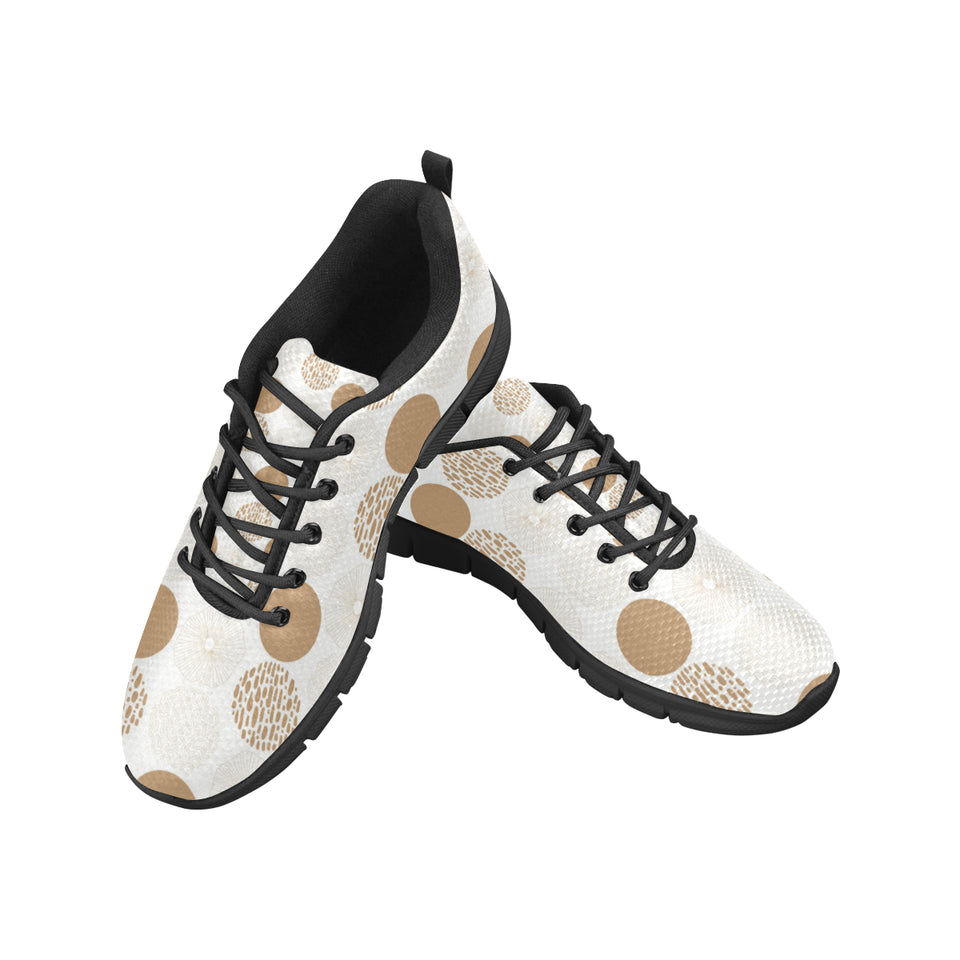 Gold Texture mushroom pattern Men's Sneaker Shoes