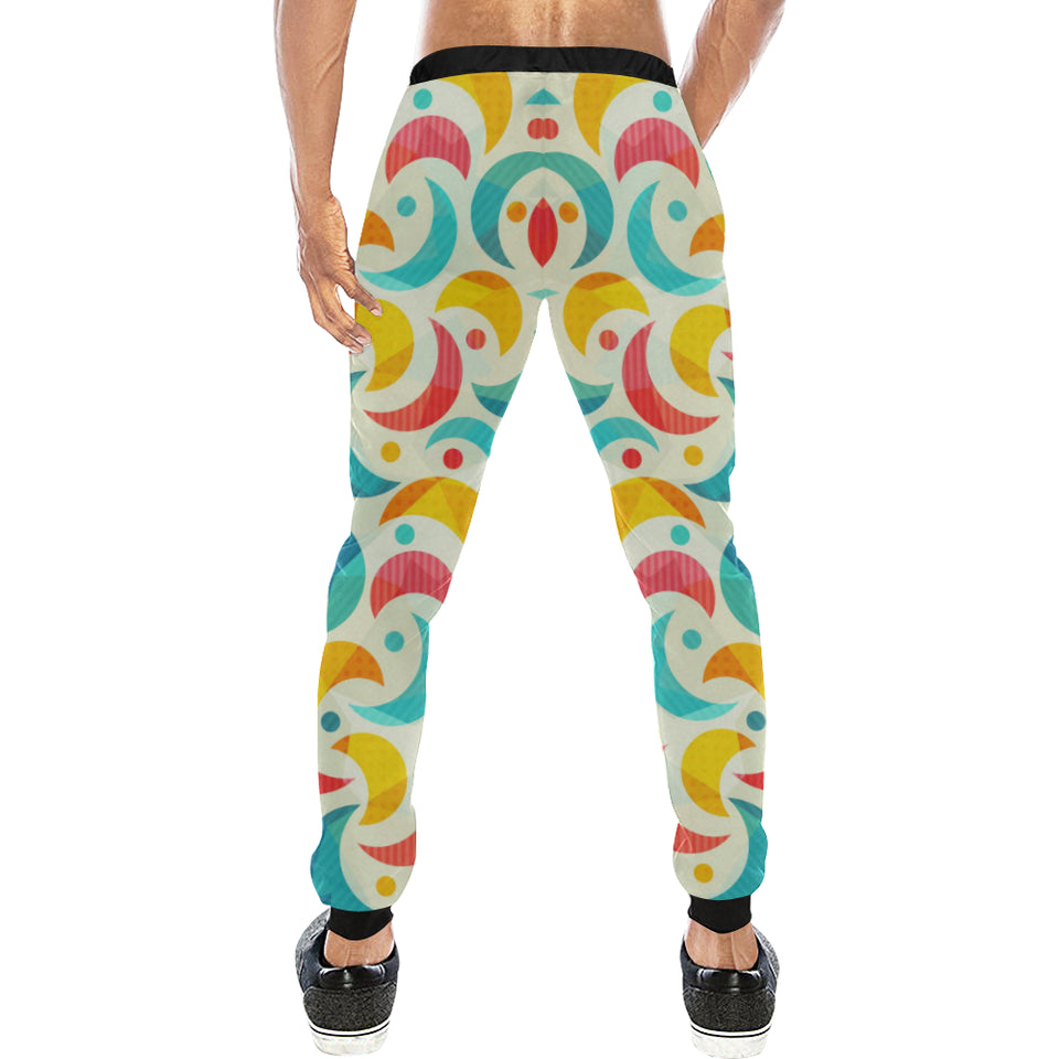 Colorful moon pattern Unisex Casual Sweatpants