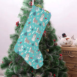 Christmas cute siberian husky puppie pattern Christmas Stocking