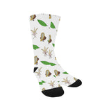 Color hand drawn cacao pattern Crew Socks