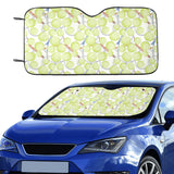 Tennis Pattern Print Design 01 Car Sun Shade