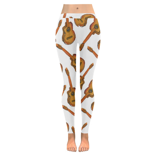 Paint Guitar Pattern Women's Legging Fulfilled In US