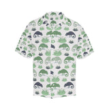 Chameleon lizard succulent plant pattern Men's All Over Print Hawaiian Shirt