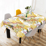 Cool Bee honeycomb leaves pattern Tablecloth