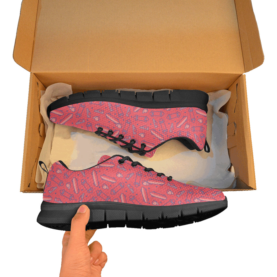 Skate Board Pattern Print Design 01 Women's Sneaker Shoes