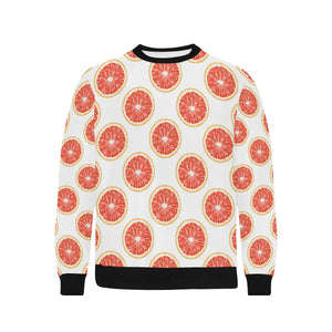 Grapefruit pattern Men's Crew Neck Sweatshirt